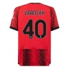 Camiseta de fútbol AC Milan Vranckx 40 Primera Equipación 23-24 - Hombre